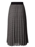 Luisa Cerano Skirt Luisa Cerano Black and Off White Pleated Skirt With Elasticated Waist 528254/3185 izzi-of-baslow