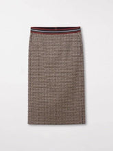 Luisa Cerano Skirt Luisa Cerano Houndstooth Checked Skirt With Elasticated Waist 528255/2468 izzi-of-baslow