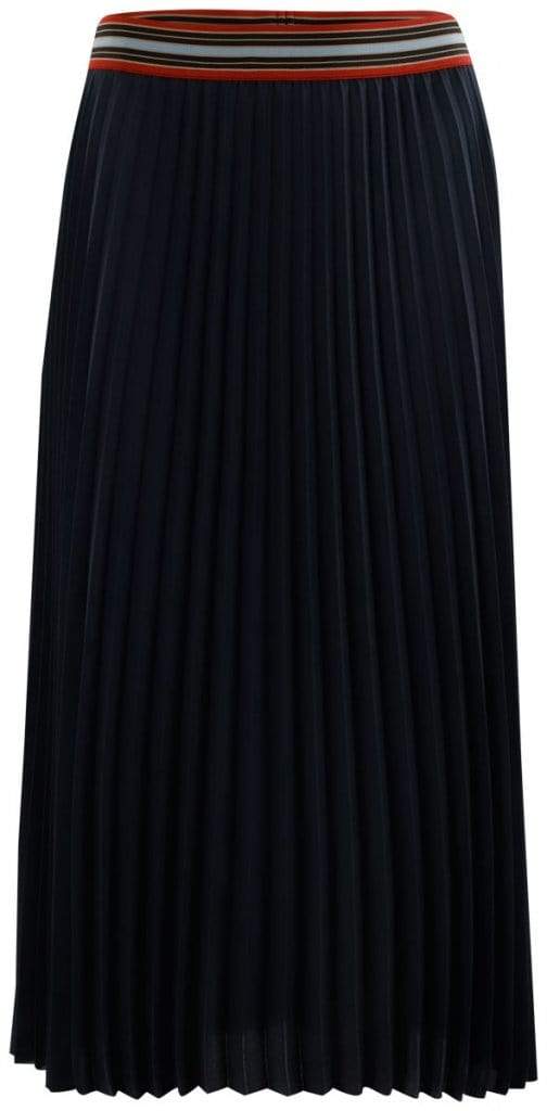 Luisa Cerano Skirt Luisa Cerano Navy Pleated Skirt With Elasticated Waist 528257/2108 izzi-of-baslow