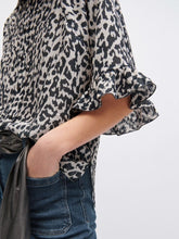 Luisa Cerano Tops Luisa Cerano Animal Printed Blouse With Flounce 268283 3400 7040 izzi-of-baslow