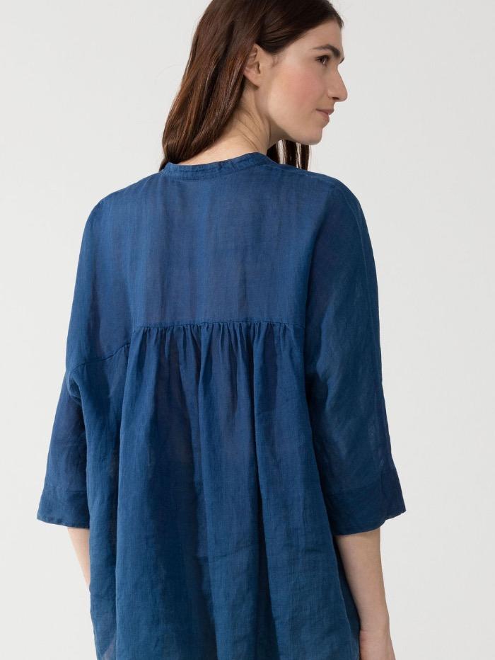 Luisa Cerano Tops Luisa Cerano Indigo Kimono Blouse 238343/3270 izzi-of-baslow