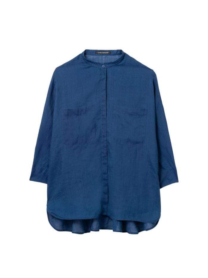 Luisa Cerano Tops Luisa Cerano Indigo Kimono Blouse 238343/3270 izzi-of-baslow