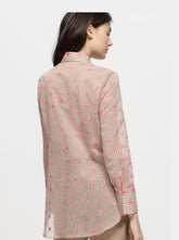 Luisa Cerano Tops Luisa Cerano Stripe Neon Dot Blouse 218183/2396 izzi-of-baslow