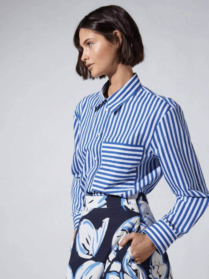 Luisa Cerano Tops Luisa Cerano Striped Shirt 278331 3470 1002 izzi-of-baslow