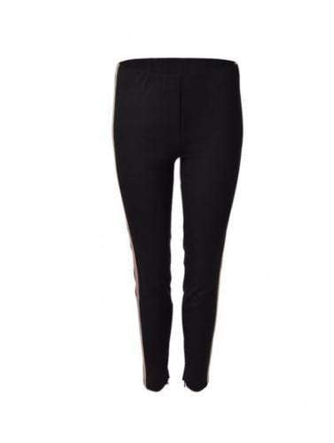 Luisa Cerano Trousers Luisa Cerano Black Ankle Zip Trousers izzi-of-baslow