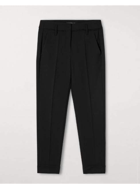 Luisa Cerano Trousers Luisa Cerano Black Tapered Trousers 608076/2056 001 izzi-of-baslow