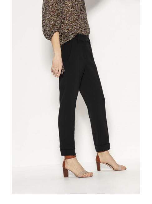 Luisa Cerano Trousers Luisa Cerano Black Tapered Trousers 608076/2056 001 izzi-of-baslow