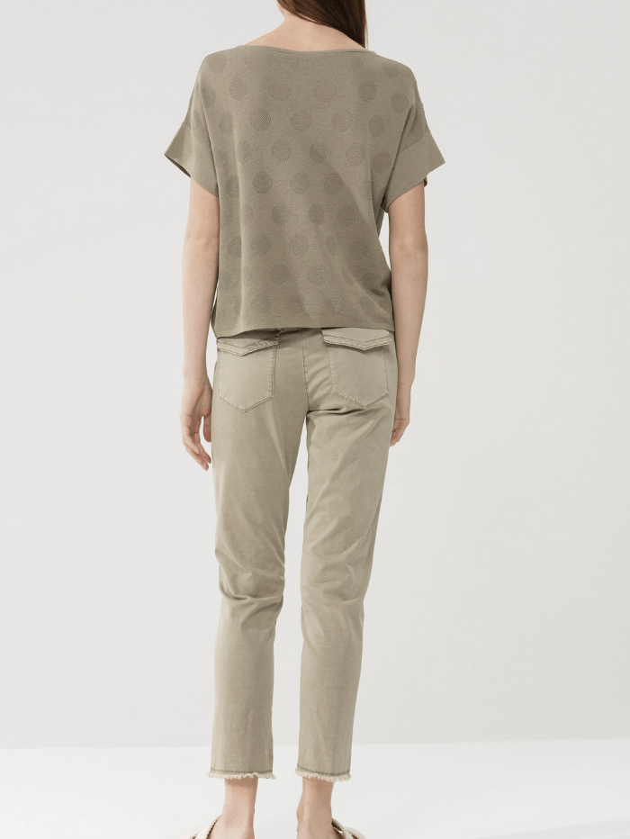 Luisa Cerano Trousers Luisa Cerano Chino Style Sage Trousers 638255/1883 izzi-of-baslow