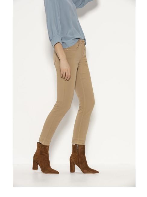 Luisa Cerano Trousers Luisa Cerano Skinny Fit Cropped Trouser Jeans 608102/1883 Soft Camel 737 izzi-of-baslow