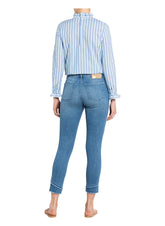 Mac Jeans Jeans Mac Day1.02 Skinny Double Fringe Jean 5938 D278 Pale Denim Blue izzi-of-baslow