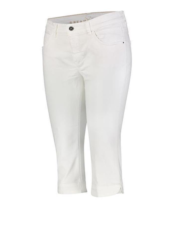 Mac Jeans Jeans Mac Dream Capri Cropped Jeans 5469 0355 D010 White Denim izzi-of-baslow
