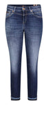Mac Jeans Jeans Mac Dream Rich Slim Chic 5755 0389L Jeans D671 Dark Blue Net Wash izzi-of-baslow