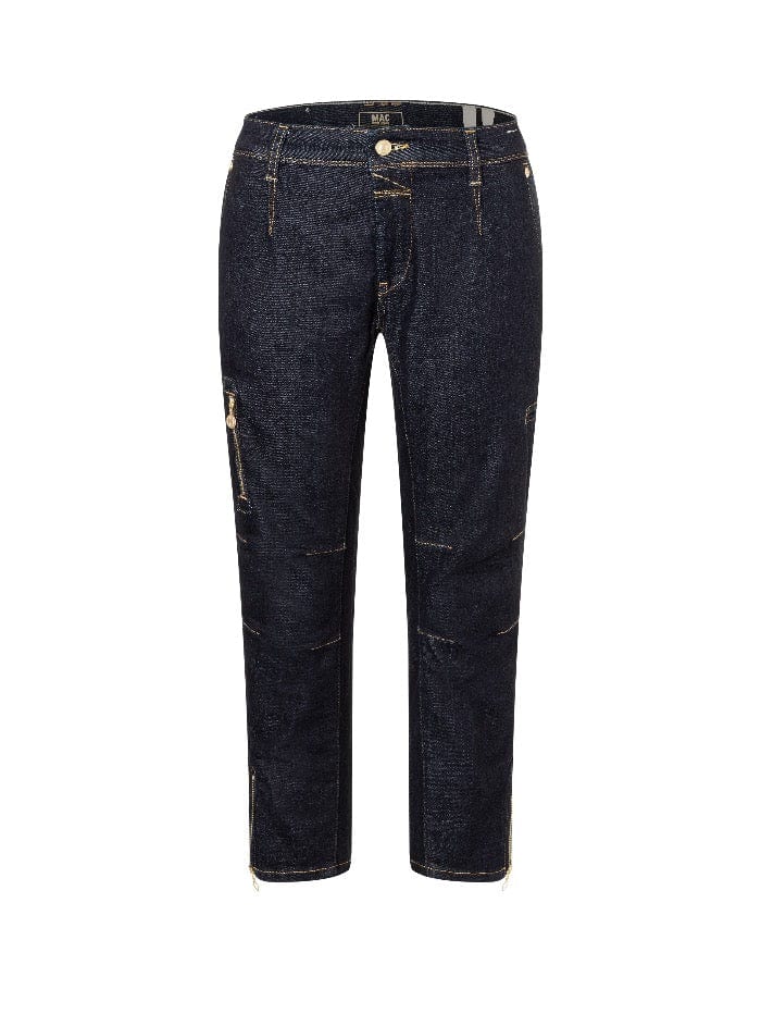 Mac Jeans Trousers:Jeans Mac RICH Cargo Denim Fashion Rinsed Blue Jeans 2377 0389 D683 izzi-of-baslow