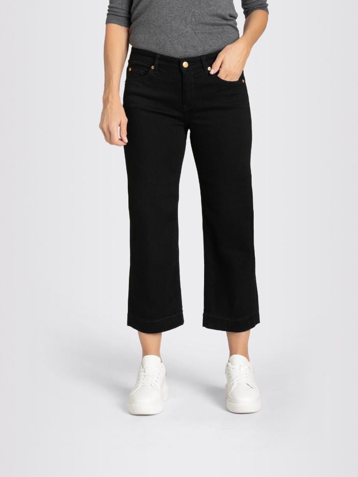 Mac Jeans Trousers:Jeans Mac RICH Culotte Black Jeans 2630 0389L D999 izzi-of-baslow
