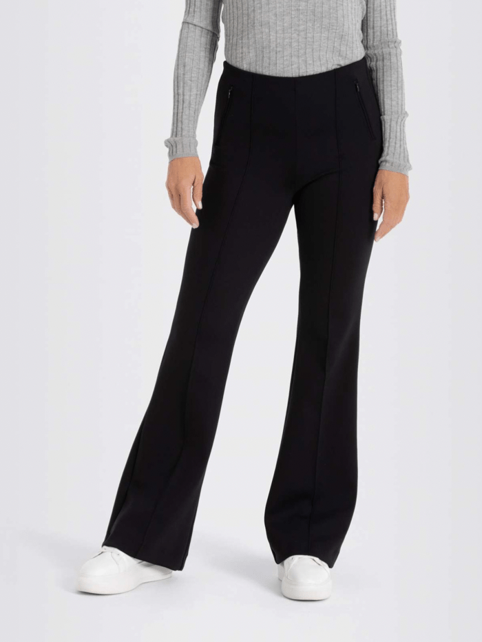 Mac Jeans Trousers Mac Dream BOOT Zip Black Trousers 5224 0127 090 izzi-of-baslow
