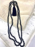 Marc Cain Accessories One Size Marc Cain Black Pearl Necklace With Tassel KC J2.08 Z24 izzi-of-baslow