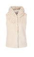 Marc Cain Additions Coats and Jackets Marc Cain Additions Hooded Faux Fur Gilet PA 37.02 W51 izzi-of-baslow