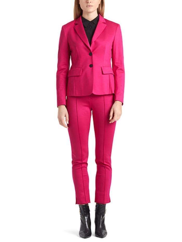 Marc Cain Additions Coats &amp; Jackets Marc Cain Additions Jersey Pink Jacket QA 34.02 J24 242 Y izzi-of-baslow