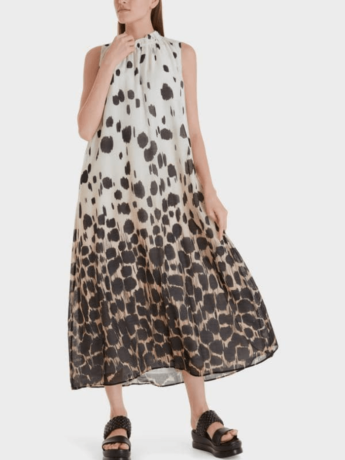 Marc Cain Additions Dress Marc Cain Additions High Neck Printed Maxi Dress SA 21.19 W37 Col 900 izzi-of-baslow