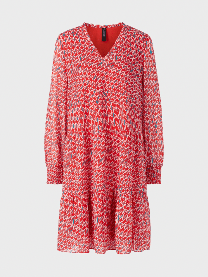 Marc Cain Additions Dresses Marc Cain Additions Geometric Print Dress UA 21.19 W63 COL 271 izzi-of-baslow