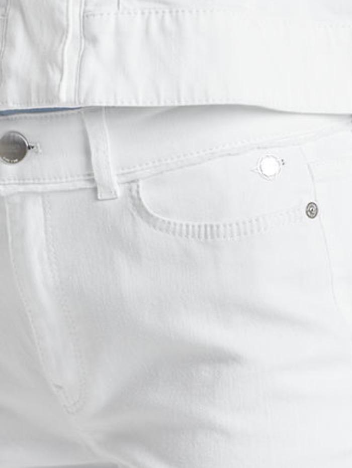 Marc Cain Additions Jeans Marc Cain Additions White Jeans With Fringed Detail QA 82.03 D20 100 izzi-of-baslow