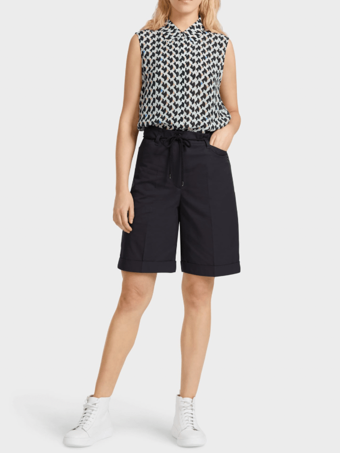 Marc Cain Additions Shorts Marc Cain Additions Navy Shorts UA 83.01 W80 COL 395 izzi-of-baslow