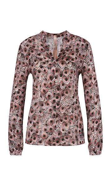 Marc Cain Additions Tops Marc Cain Additions Elegant Blouse with print PA 51.07 W38 izzi-of-baslow