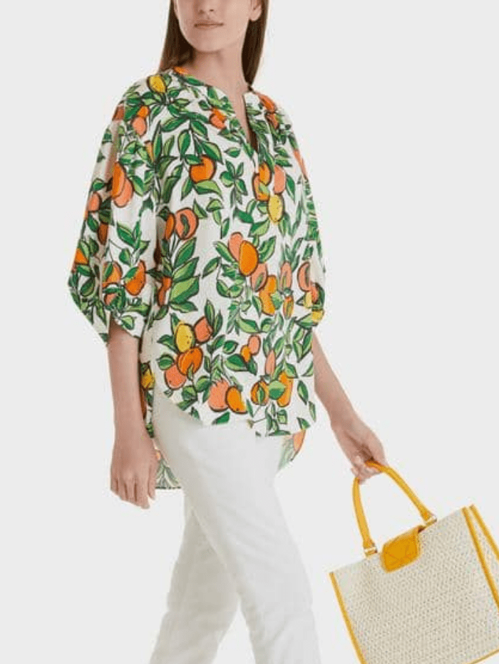 Marc Cain Additions Tops Marc Cain Additions Fruit Print Blouse SA 51.10 W38 Col 484 izzi-of-baslow