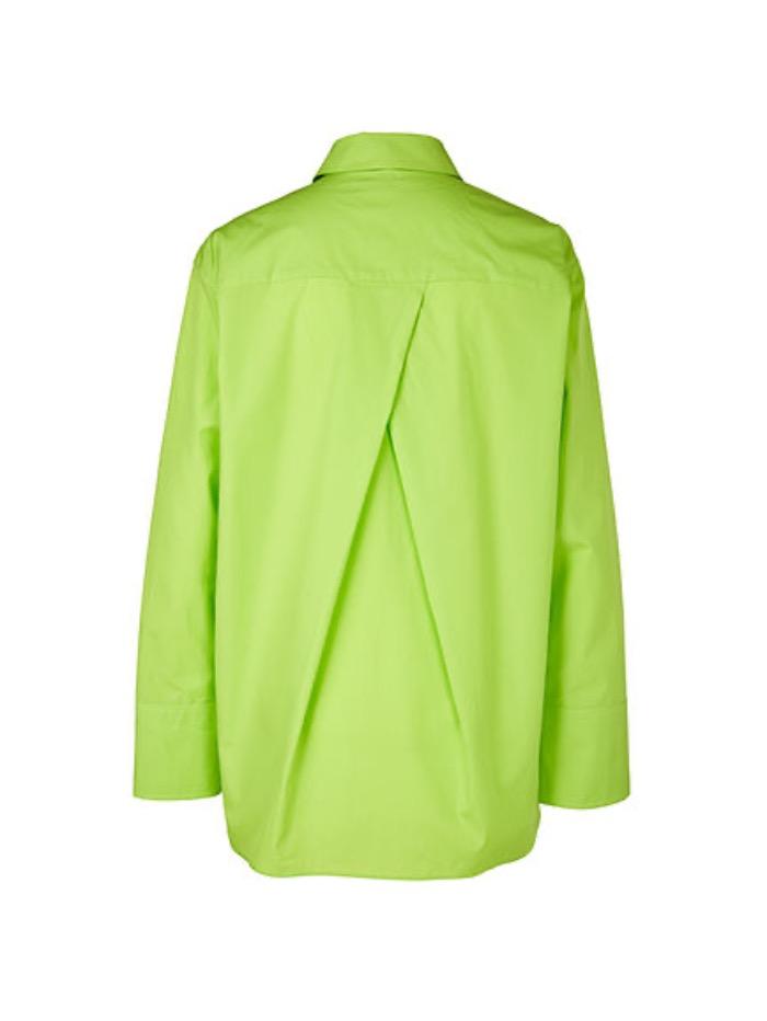 Marc Cain Additions Tops Marc Cain Additions Lime Green Cotton Shirt QA 51.06 W91 534 izzi-of-baslow