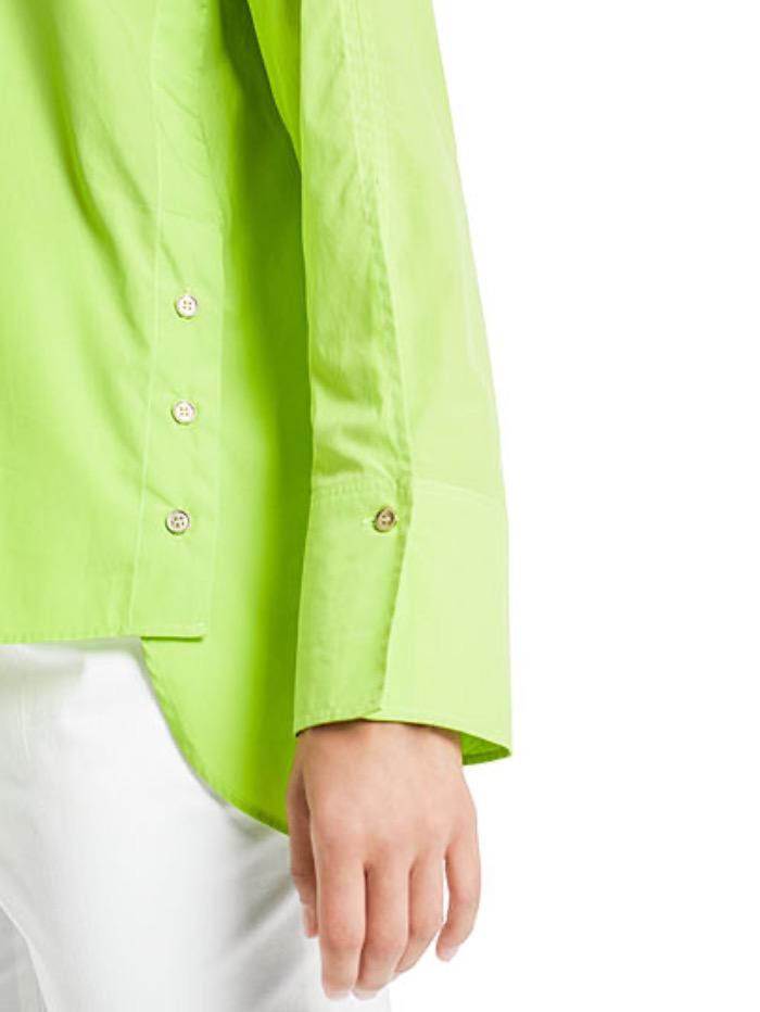 Marc Cain Additions Tops Marc Cain Additions Lime Green Cotton Shirt QA 51.06 W91 534 izzi-of-baslow