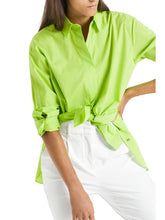 Marc Cain Additions Tops Marc Cain Additions Lime Green Cotton Shirt QA 51.06 W91 534 izzi-of-baslow