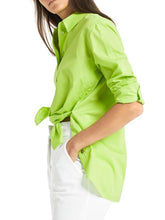 Marc Cain Additions Tops Marc Cain Additions Lime Green Cotton Shirt QA 51.06 W91 534 izzi-of-baslow