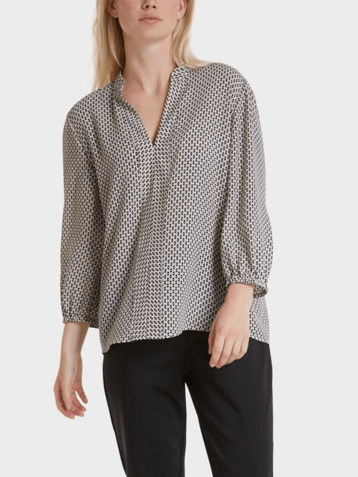 Marc Cain Additions Tops Marc Cain Additions Patterned Blouse SA 51.02 W02 Col 142 izzi-of-baslow