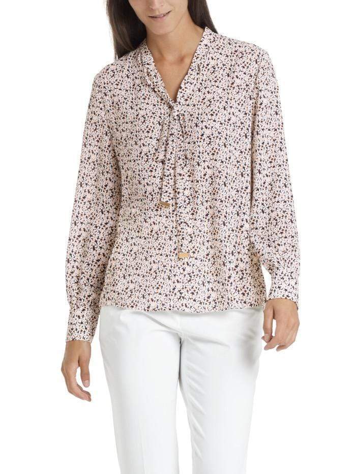 Marc Cain Additions Tops Marc Cain Additions Pretty Floral Blouse QA 55.02 W04 454 izzi-of-baslow