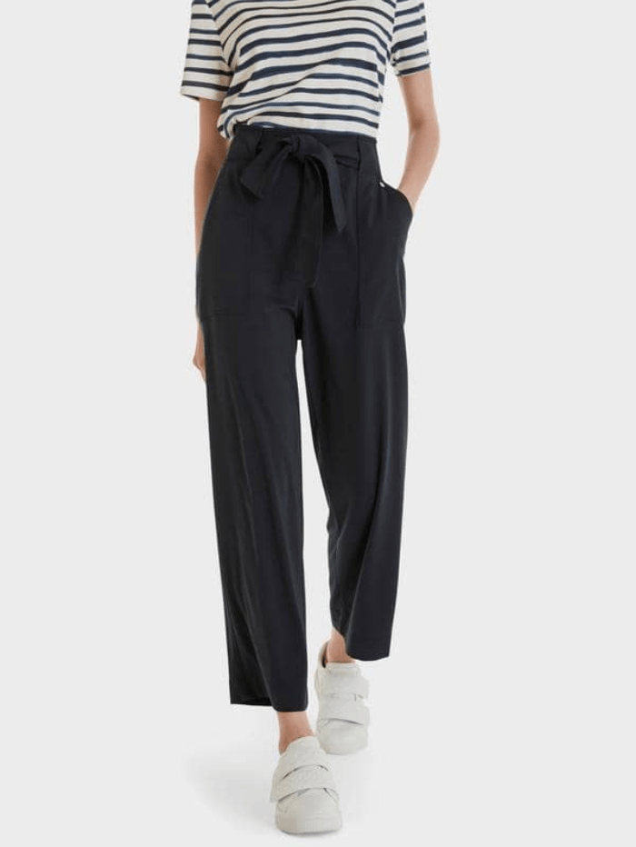 Marc Cain Additions Trousers Marc Cain Additions Tie Waist Navy Trousers SA 81.14 J80 Col 395 izzi-of-baslow