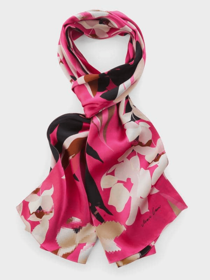 Marc Cain Collections Accessories Marc Cain Collections Silk Floral Scarf SC B4.15 Z01 COL 245 izzi-of-baslow
