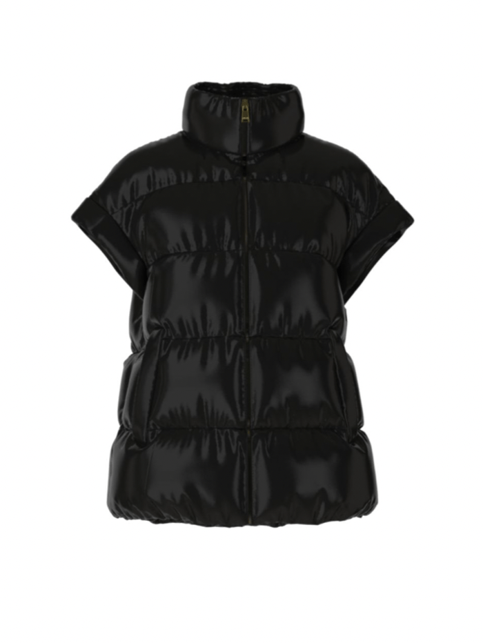 Marc Cain Collections Coats and Jackets Marc Cain Collections Black Down Gilet TC 37.01 W80 COL 900 izzi-of-baslow