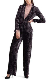 Marc Cain Collections Coats and Jackets Marc Cain Collections Blazer in Leopard Velvet 295 PC 34.17 W58 izzi-of-baslow