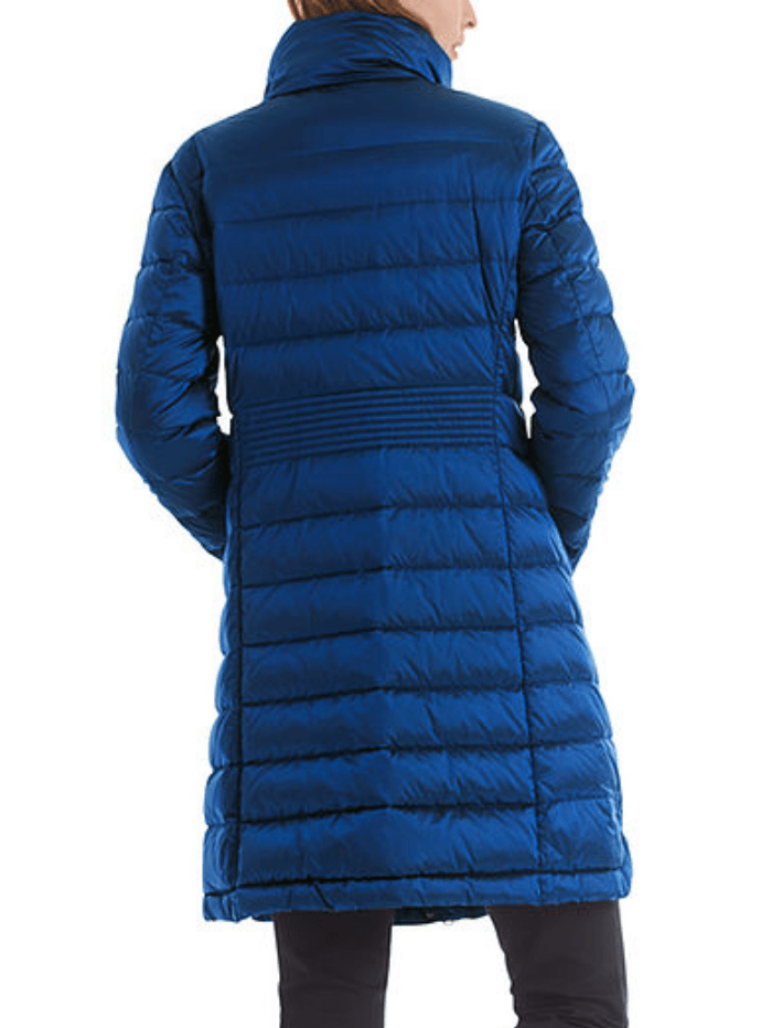 Marc Cain Collections Coats and Jackets Marc Cain Collections Blue Shimmering Down Coat RC 11.02 W74 COL 366 izzi-of-baslow