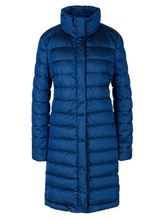 Marc Cain Collections Coats and Jackets Marc Cain Collections Blue Shimmering Down Coat RC 11.02 W74 COL 366 izzi-of-baslow