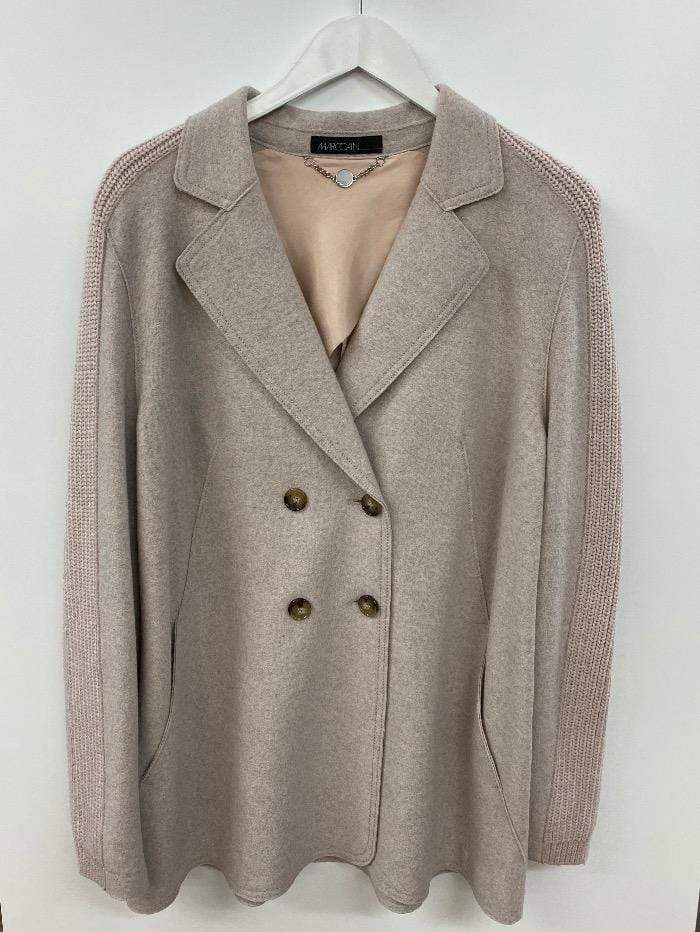 Marc Cain Collections Coats and Jackets Marc Cain Collections Boiled Wool Blazer Blush MC 34 izzi-of-baslow