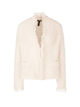 Marc Cain Collections Coats and Jackets Marc Cain Collections Cream Boucle Cardigan RC 31.08 M07 COL 125 izzi-of-baslow