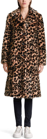 Marc Cain Collections Coats and Jackets Marc Cain Collections Faux Fur Animal Print Coat MC 11.08 W93 izzi-of-baslow