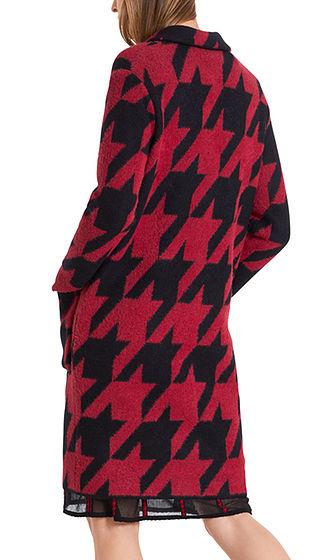 Marc Cain Collections Coats and Jackets Marc Cain Collections Knitted Houndstooth Coat PC 11.11 M17 izzi-of-baslow