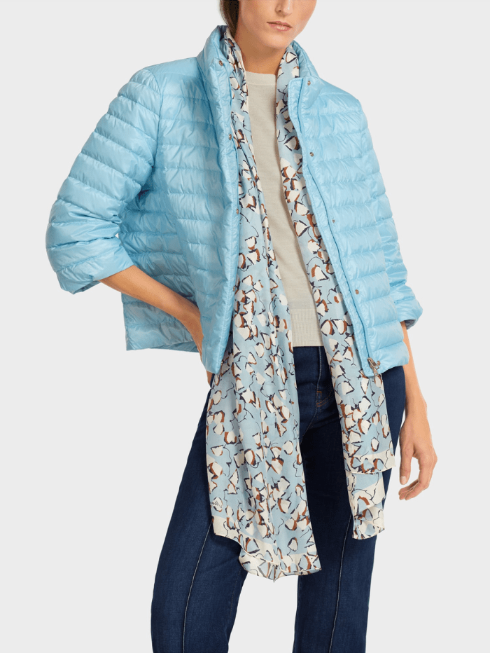 Marc Cain Collections Coats and Jackets Marc Cain Collections Light Blue Coat UC 12.07 W31 COL 314 izzi-of-baslow