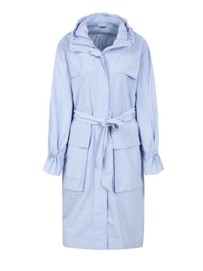 Marc Cain Collections Coats and Jackets Marc Cain Collections Light Blue Lightweight Coat SC 11.03 W56 COL 306 izzi-of-baslow