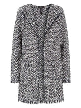 Marc Cain Collections Coats and Jackets Marc Cain Collections Navy Boucle Jacket QC 31.12 M10 395 izzi-of-baslow