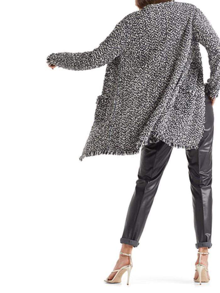 Marc Cain Collections Coats and Jackets Marc Cain Collections Navy Boucle Jacket QC 31.12 M10 395 izzi-of-baslow