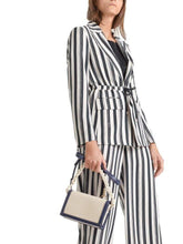 Marc Cain Collections Coats and Jackets Marc Cain Collections Navy Striped Jacket QC 34.21 W63 395 izzi-of-baslow