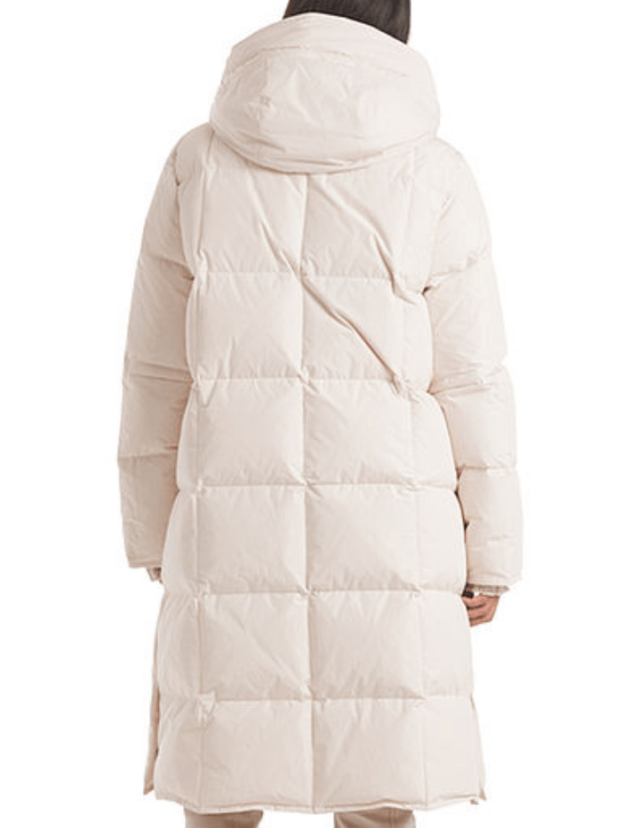 Marc Cain Collections Coats and Jackets Marc Cain Collections Quilted Down Long Coat Cream Coat RC 11.14 W65 COL 142 izzi-of-baslow